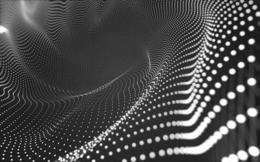 Noktaları ve çizgileri birleştiren soyut çokgen uzay düşük polyester arka plan. Bağlantı yapısı. 3d oluşturma