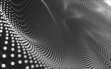 Noktaları ve çizgileri birleştiren soyut çokgen uzay düşük polyester arka plan. Bağlantı yapısı. 3d oluşturma
