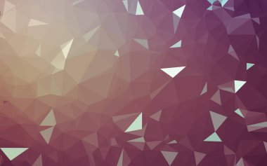 Soyut düşük poli arkaplan, geometri üçgeni, mozaik pastel renk arkaplanı