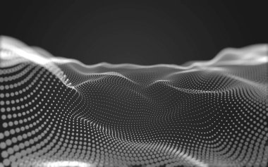 Noktaları ve çizgileri birleştiren soyut çokgen uzay düşük polyester arka plan. Bağlantı yapısı. 3d oluşturma