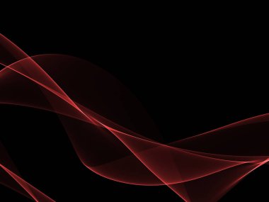 Parlayan soyut dalgalar ve soyut arkaplan ile koyu soyut arkaplan