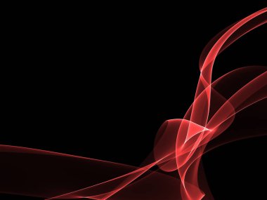 Parlayan soyut dalgalar ve soyut arkaplan ile koyu soyut arkaplan