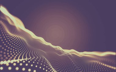 Noktaları ve çizgileri birleştiren soyut çokgen uzay düşük polyester arka plan. Bağlantı yapısı. 3d oluşturma