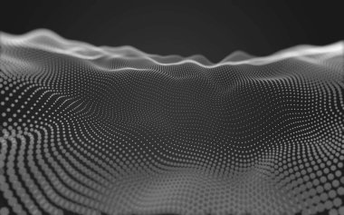 Noktaları ve çizgileri birleştiren soyut çokgen uzay düşük polyester arka plan. Bağlantı yapısı. 3d oluşturma