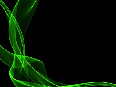 Parlayan soyut dalgalar ve soyut arkaplan ile koyu soyut arkaplan