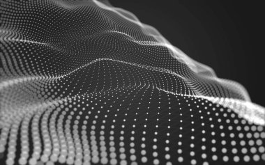 Noktaları ve çizgileri birleştiren soyut çokgen uzay düşük polyester arka plan. Bağlantı yapısı. 3d oluşturma