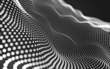 Noktaları ve çizgileri birleştiren soyut çokgen uzay düşük polyester arka plan. Bağlantı yapısı. 3d oluşturma