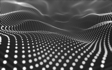 Noktaları ve çizgileri birleştiren soyut çokgen uzay düşük polyester arka plan. Bağlantı yapısı. 3d oluşturma