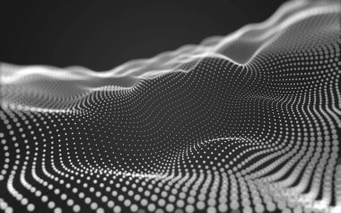 Noktaları ve çizgileri birleştiren soyut çokgen uzay düşük polyester arka plan. Bağlantı yapısı. 3d oluşturma