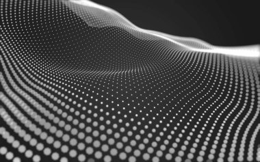 Noktaları ve çizgileri birleştiren soyut çokgen uzay düşük polyester arka plan. Bağlantı yapısı. 3d oluşturma