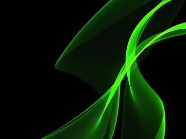 Parlayan soyut dalgalar ve soyut arkaplan ile koyu soyut arkaplan