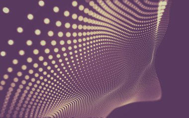 Noktaları ve çizgileri birleştiren soyut çokgen uzay düşük polyester arka plan. Bağlantı yapısı. 3d oluşturma