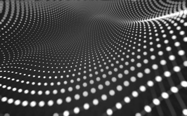 Noktaları ve çizgileri birleştiren soyut çokgen uzay düşük polyester arka plan. Bağlantı yapısı. 3d oluşturma