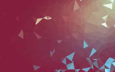 Soyut düşük poli arkaplan, geometri üçgeni, mozaik pastel renk arkaplanı