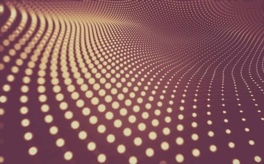 Noktaları ve çizgileri birleştiren soyut çokgen uzay düşük polyester arka plan. Bağlantı yapısı. 3d oluşturma