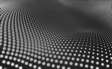 Noktaları ve çizgileri birleştiren soyut çokgen uzay düşük polyester arka plan. Bağlantı yapısı. 3d oluşturma