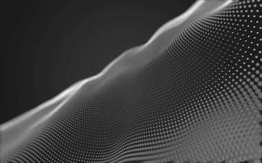 Noktaları ve çizgileri birleştiren soyut çokgen uzay düşük polyester arka plan. Bağlantı yapısı. 3d oluşturma