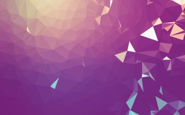 Soyut düşük poli arkaplan, geometri üçgeni, mozaik pastel renk arkaplanı