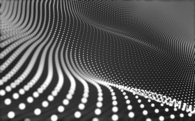 Noktaları ve çizgileri birleştiren soyut çokgen uzay düşük polyester arka plan. Bağlantı yapısı. 3d oluşturma