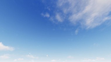 Bulutlu gökyüzü mavi arka plan, mavi gökyüzü arka plan ile küçük bulutlar, 3d renderin