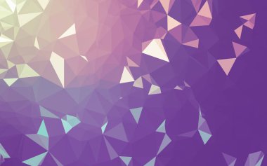 Soyut düşük poli arkaplan, geometri üçgeni, mozaik pastel renk arkaplanı