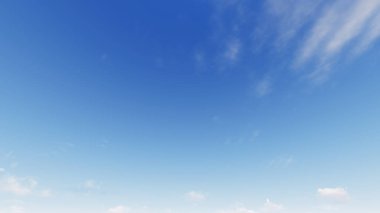 Bulutlu gökyüzü mavi arka plan, mavi gökyüzü arka plan ile küçük bulutlar, 3d renderin