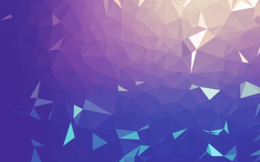 Soyut düşük poli arkaplan, geometri üçgeni, mozaik pastel renk arkaplanı