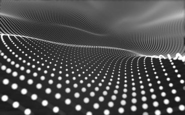 Noktaları ve çizgileri birleştiren soyut çokgen uzay düşük polyester arka plan. Bağlantı yapısı. 3d oluşturma