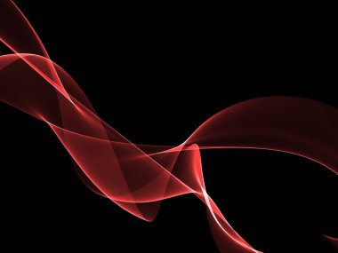 Parlayan soyut dalgalar ve soyut arkaplan ile koyu soyut arkaplan