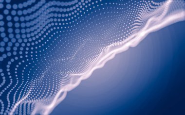 Noktaları ve çizgileri birleştiren soyut çokgen uzay düşük polyester arka plan. Bağlantı yapısı. 3d oluşturma