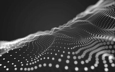 Noktaları ve çizgileri birleştiren soyut çokgen uzay düşük polyester arka plan. Bağlantı yapısı. 3d oluşturma