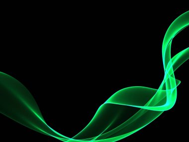 Parlayan soyut dalgalar ve soyut arkaplan ile koyu soyut arkaplan