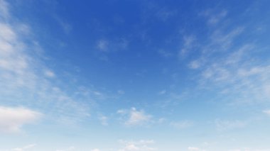 Bulutlu gökyüzü mavi arka plan, mavi gökyüzü arka plan ile küçük bulutlar, 3d renderin