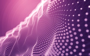 Noktaları ve çizgileri birleştiren soyut çokgen uzay düşük polyester arka plan. Bağlantı yapısı. 3d oluşturma