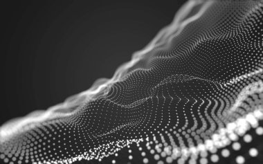 Noktaları ve çizgileri birleştiren soyut çokgen uzay düşük polyester arka plan. Bağlantı yapısı. 3d oluşturma