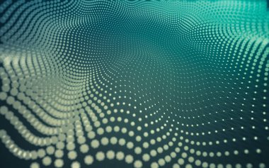 Noktaları ve çizgileri birleştiren soyut çokgen uzay düşük polyester arka plan. Bağlantı yapısı. 3d oluşturma