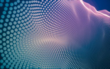 Noktaları ve çizgileri birleştiren soyut çokgen uzay düşük polyester arka plan. Bağlantı yapısı. 3d oluşturma