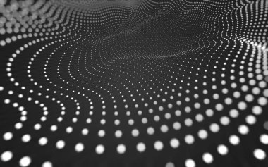 Noktaları ve çizgileri birleştiren soyut çokgen uzay düşük polyester arka plan. Bağlantı yapısı. 3d oluşturma