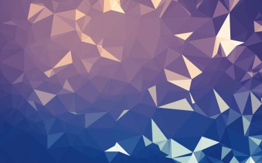 Soyut düşük poli arkaplan, geometri üçgeni, mozaik pastel renk arkaplanı