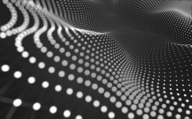 Noktaları ve çizgileri birleştiren soyut çokgen uzay düşük polyester arka plan. Bağlantı yapısı. 3d oluşturma