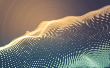 Noktaları ve çizgileri birleştiren soyut çokgen uzay düşük polyester arka plan. Bağlantı yapısı. 3d oluşturma