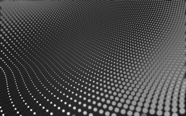 Noktaları ve çizgileri birleştiren soyut çokgen uzay düşük polyester arka plan. Bağlantı yapısı. 3d oluşturma