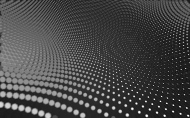 Noktaları ve çizgileri birleştiren soyut çokgen uzay düşük polyester arka plan. Bağlantı yapısı. 3d oluşturma