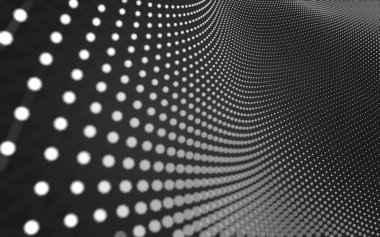 Noktaları ve çizgileri birleştiren soyut çokgen uzay düşük polyester arka plan. Bağlantı yapısı. 3d oluşturma