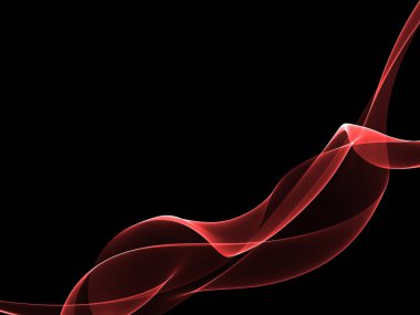 Parlayan soyut dalgalar ve soyut arkaplan ile koyu soyut arkaplan