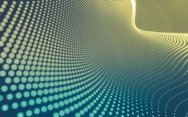 Noktaları ve çizgileri birleştiren soyut çokgen uzay düşük polyester arka plan. Bağlantı yapısı. 3d oluşturma