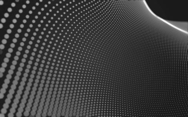 Noktaları ve çizgileri birleştiren soyut çokgen uzay düşük polyester arka plan. Bağlantı yapısı. 3d oluşturma