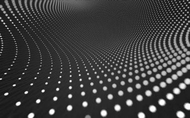 Noktaları ve çizgileri birleştiren soyut çokgen uzay düşük polyester arka plan. Bağlantı yapısı. 3d oluşturma