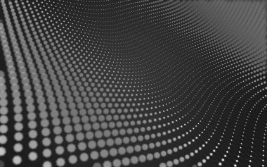 Çokgen alanı düşük Poli koyu arka plan, 3d render