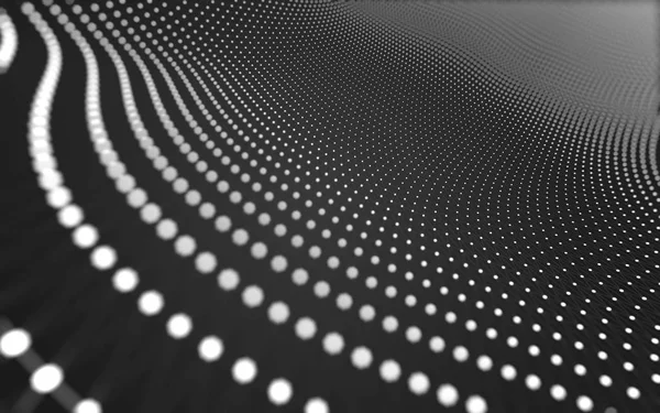 Çokgen alanı düşük Poli koyu arka plan, 3d render